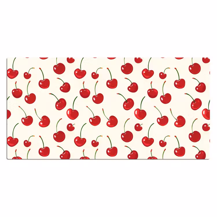 Kersen - Minimalistisch - Rood Muismat XXL klein 681 -3d_leeg