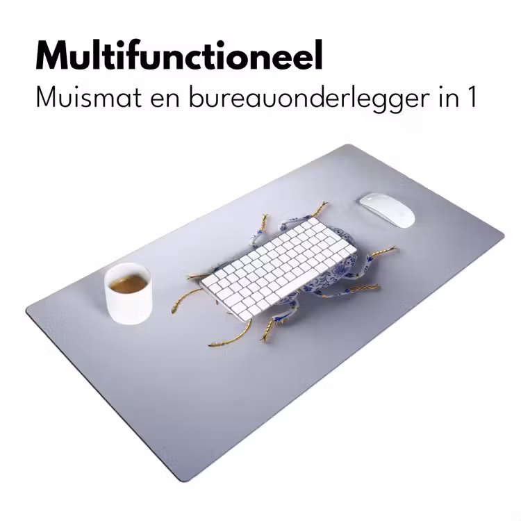 Kever - Delfts - Blauw - Goud Muismat XXL klein -sfeer4