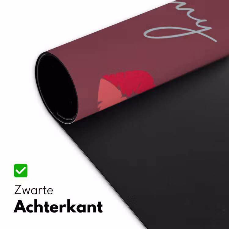 Kiss my ass - Lip - Bordeaux Muismat XXL klein -sfeer2