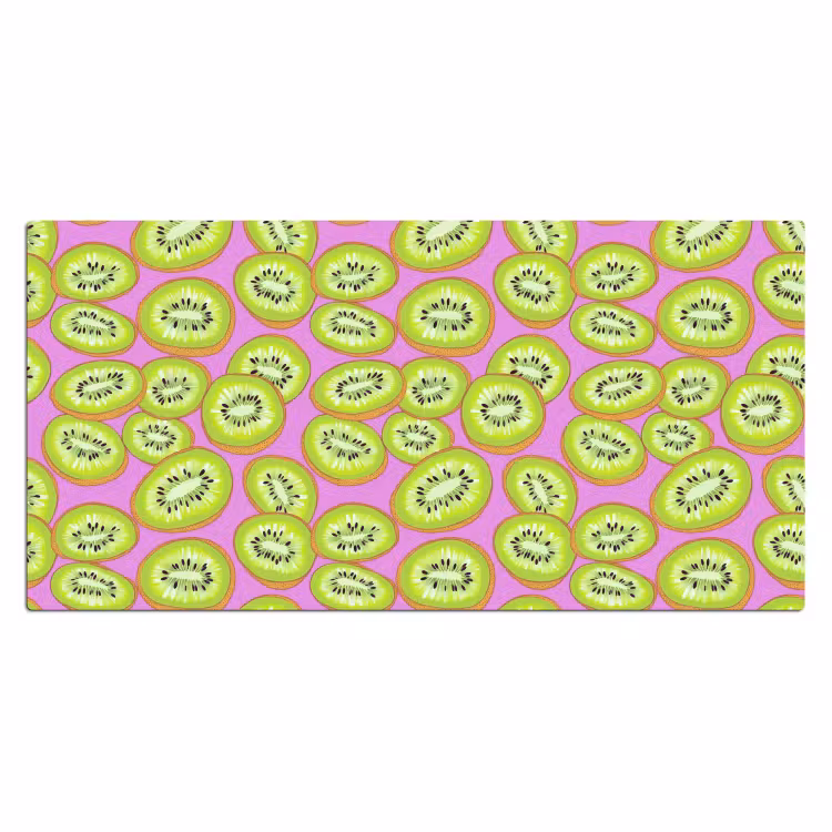 Kiwi - Speels - Groen Muismat XXL klein 681 -3d_leeg