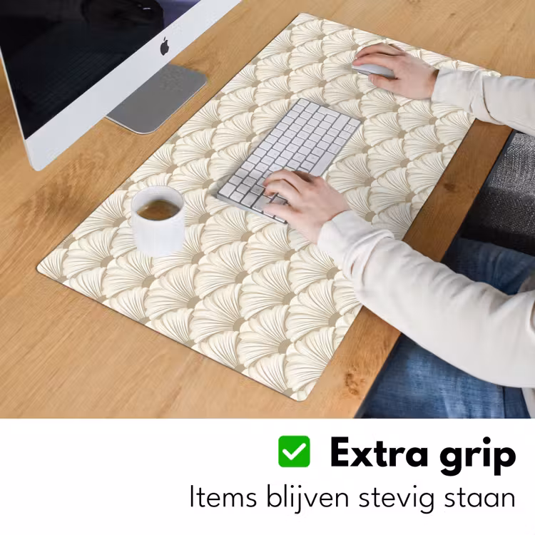 Klassiek - Art - Beige Muismat XXL klein 681 -sfeer3
