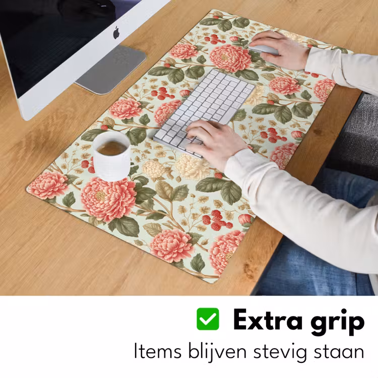 Klassiek - Botanisch - Veelkleurig Muismat XXL klein 681 -sfeer3