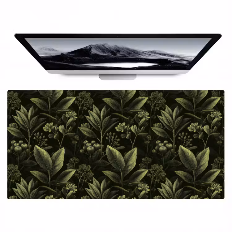 Klassiek - Donker - Botanisch - Planten Muismat XXL klein 681 -zzz3d
