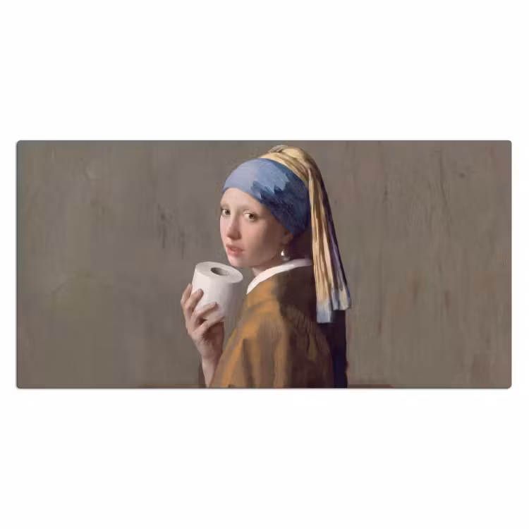 Klassiek - Humor - Kleurrijk Muismat XXL klein -3d_leeg