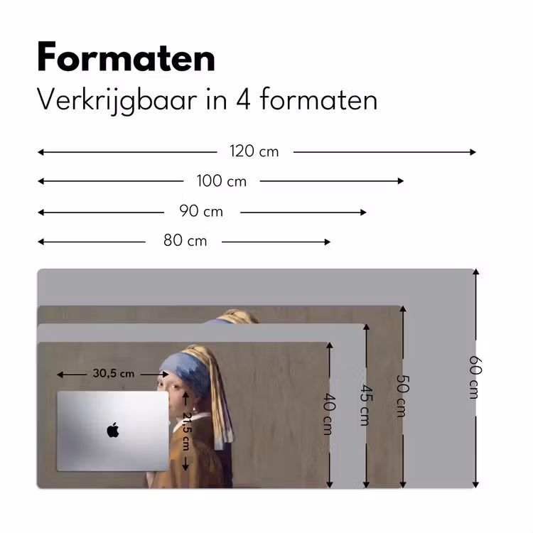 Klassiek - Humor - Kleurrijk Muismat XXL klein -sfeer5