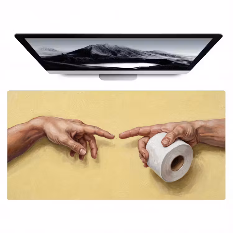 Klassiek - Kunst - Humor Muismat XXL klein -zzz3d