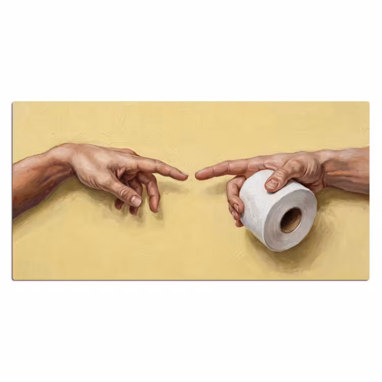 Klassiek - Kunst - Humor Muismat XXL klein -3d_leeg
