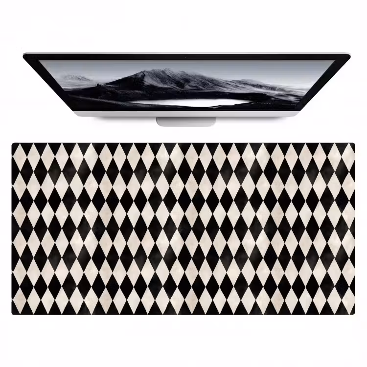 Klassiek - Patroon - Zwart Muismat XXL klein 681 -zzz3d