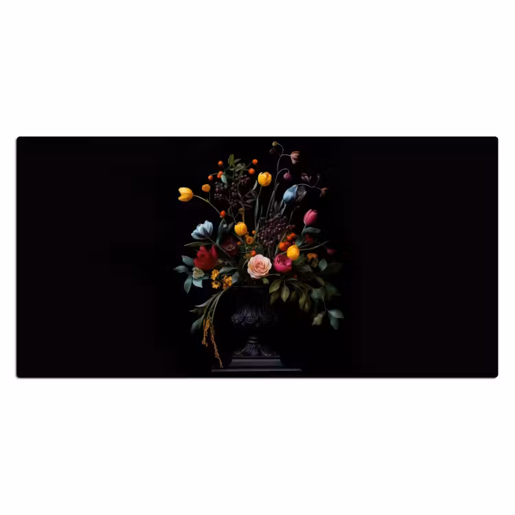 Klassiek - Vaas - Boeket - Bloemen Muismat XXL klein -3d_leeg