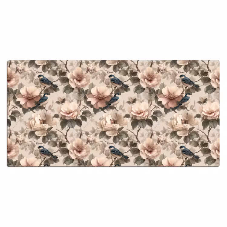Klassiek - Vogels - Kleurrijk Muismat XXL klein 681 -3d_leeg
