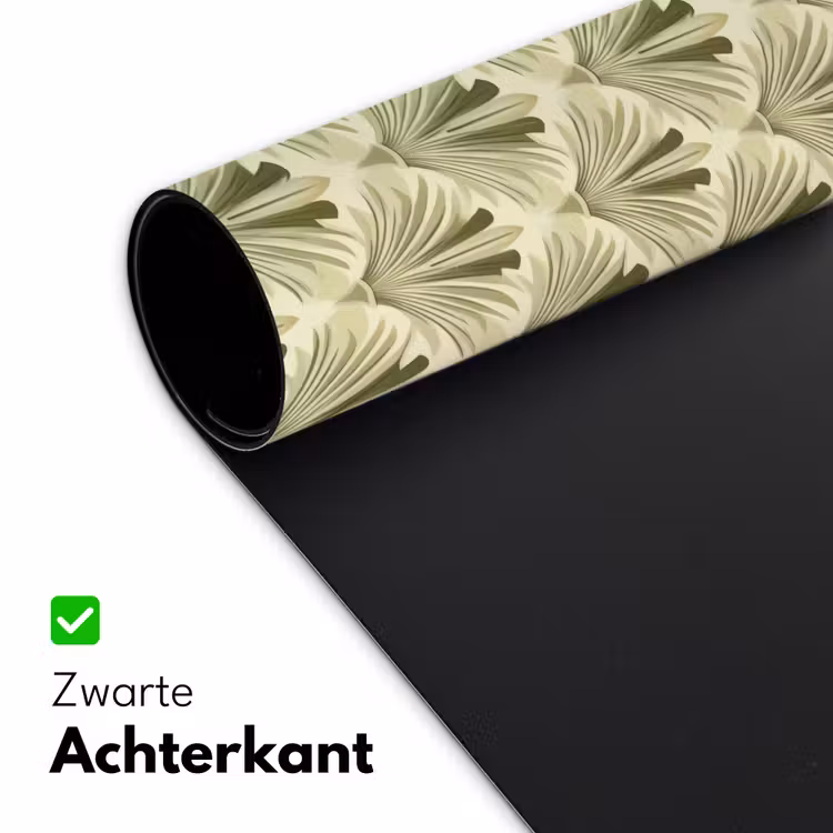 Klassiek - Waaier - Groen Muismat XXL klein 681 -sfeer2