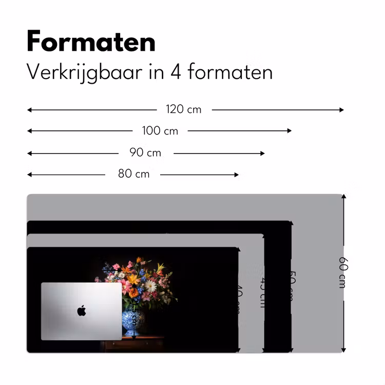 Kleur - Vaas - Bloemen - Boeket Muismat XXL klein -sfeer5