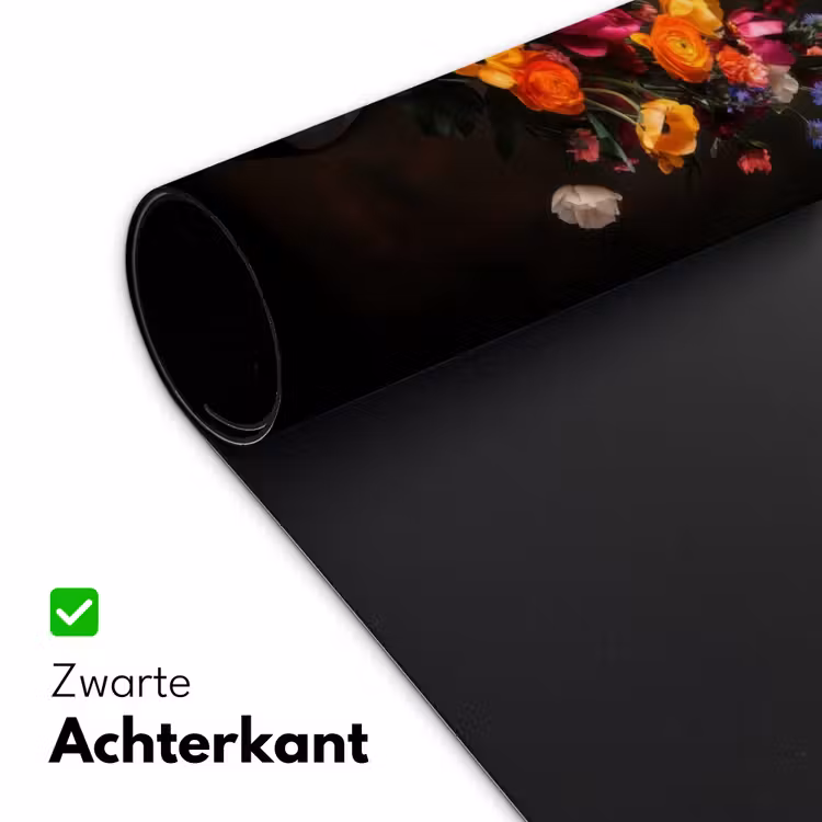 Kleurrijk - Boeket - Vaas - Donkerbruin Muismat XXL klein -sfeer2