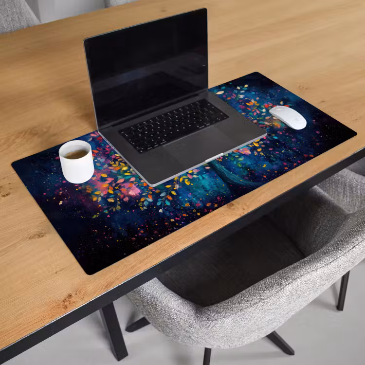 Kleurrijk - Boom - Magisch - Abstract Muismat XXL klein -sfeer1