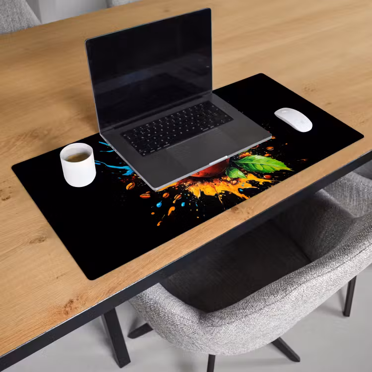 Koffie - Graffiti - Drinken - Abstract Muismat XXL klein -sfeer1