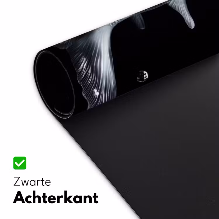 Koi - Vissen - Water - Zwart Muismat XXL klein -sfeer2