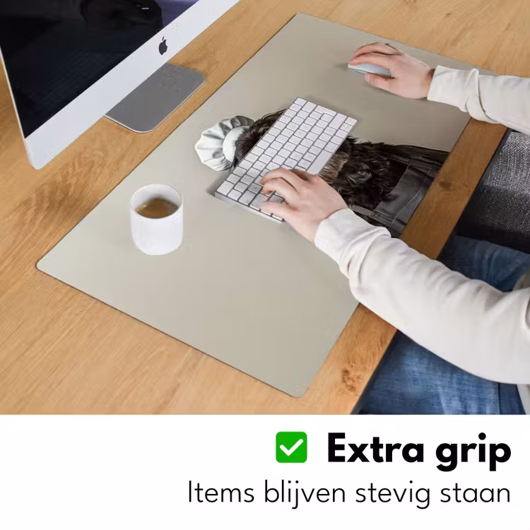 Kokskleding - Zwart - Hondje Muismat XXL klein -sfeer3