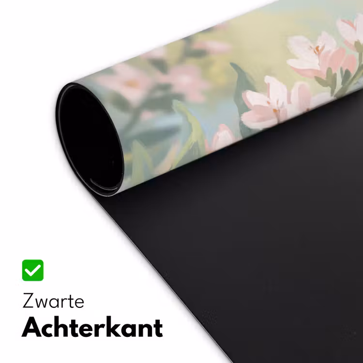 Kolibrie - Illustratie - Kleurrijk Muismat XXL klein -sfeer2