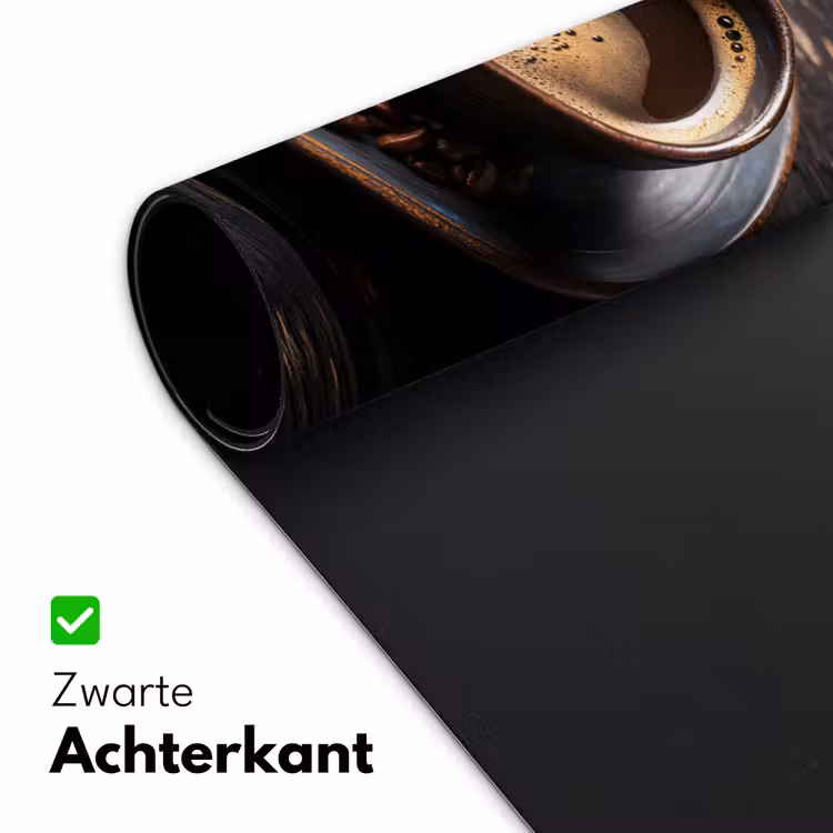 Kop - Koffie - Hout - Bonen Muismat XXL klein -sfeer2