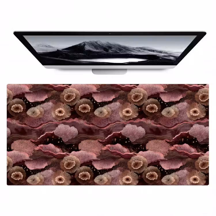 Koraal - Organisch - Roze Muismat XXL klein 681 -zzz3d