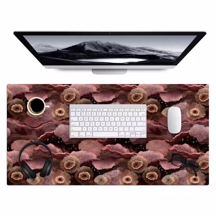 Koraal - Organisch - Roze Muismat XXL klein 681 -3d