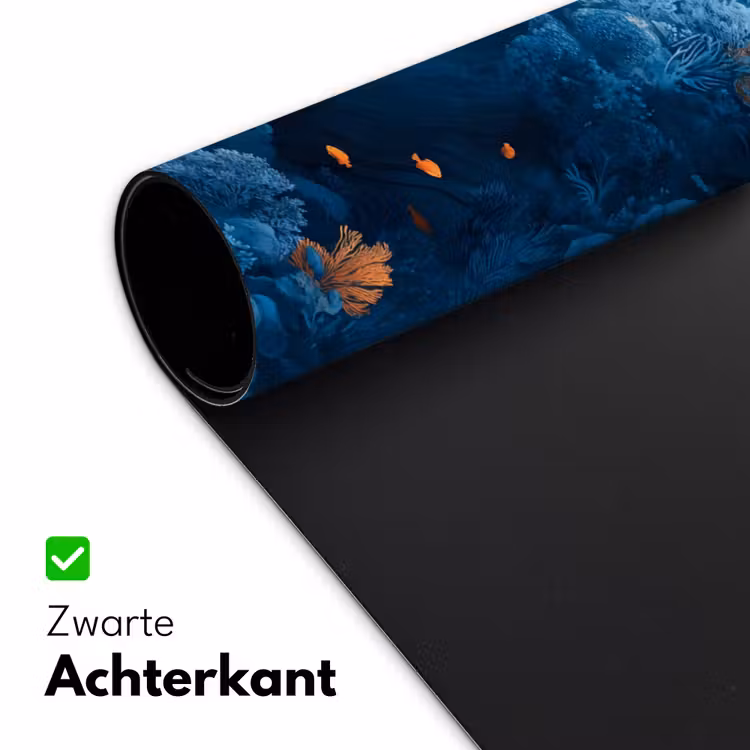 Koraalrif - Vissen - Oceaan - Blauw Muismat XXL klein -sfeer2