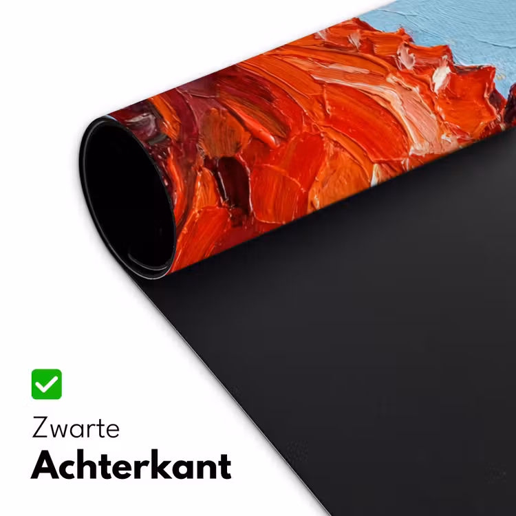 Krab - Zee - Dieren - Abstract - Rood Muismat XXL klein -sfeer2