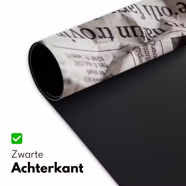 Krant - Gekreukeld - Textuur - Vintage - Zwart-wit Muismat XXL klein -sfeer2