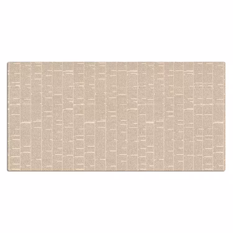 Krant - Nieuws - Historisch - Vintage - Beige Muismat XXL klein -3d_leeg