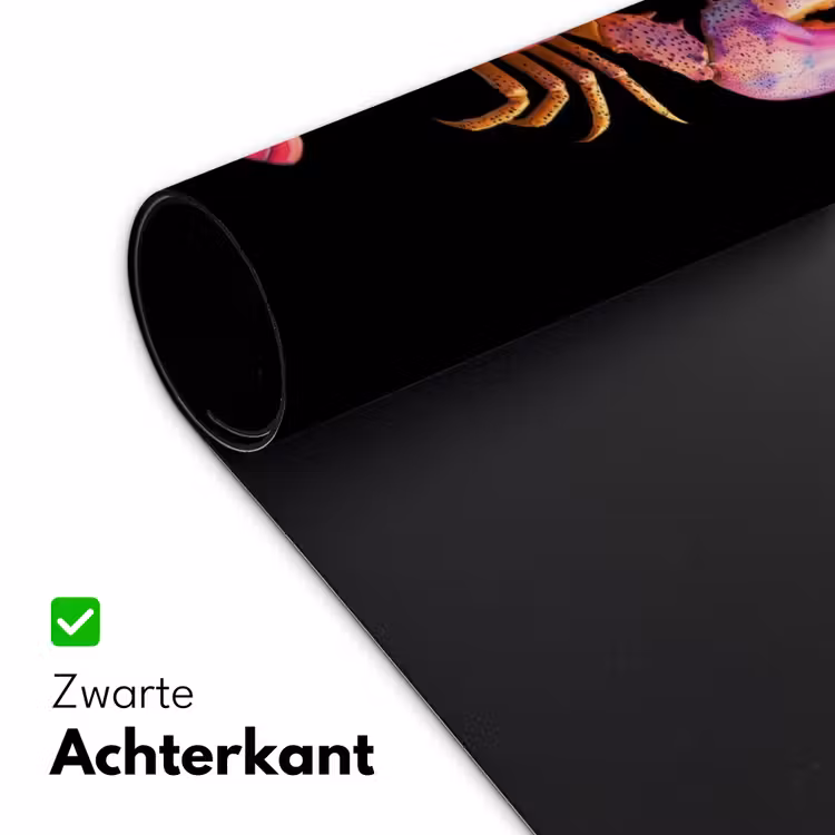 Kreeft - Paars - Roze - Zwart - Stippen - Lila Muismat XXL klein -sfeer2