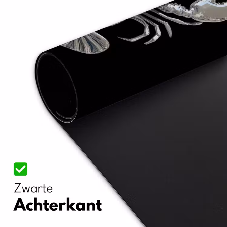 Kreeft - Zilver - Metallic - Luxe Muismat XXL klein -sfeer2