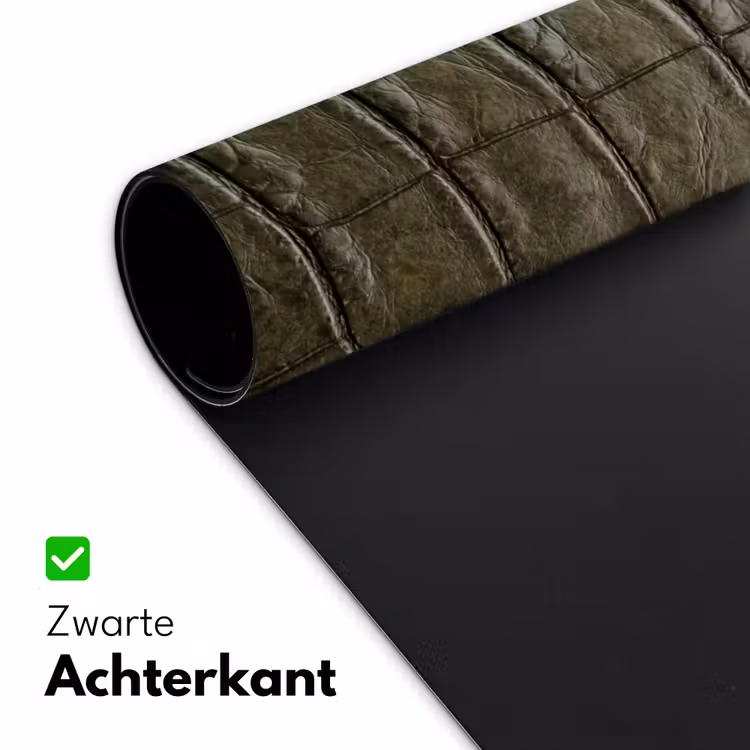 Krokodillenleer - Structuur - Groen Muismat XXL klein -sfeer2