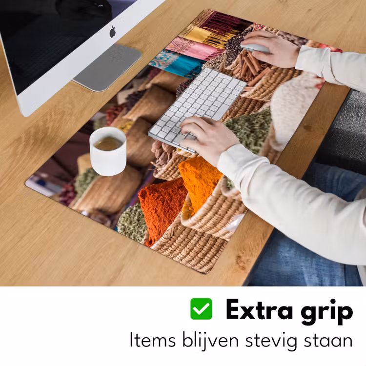 Bureau onderlegger - Kruiden - Manden - Oosters - Kruiden - Manden - Oosters Muismat XXL klein