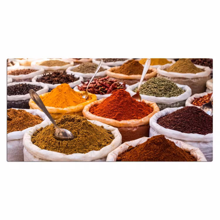 Bureau onderlegger - Kruiden - Markt - Eten - Kruiden - Markt - Eten Muismat XXL klein