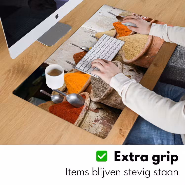 Bureau onderlegger - Kruiden - Potten - Oosters - Kruiden - Potten - Oosters Muismat XXL klein