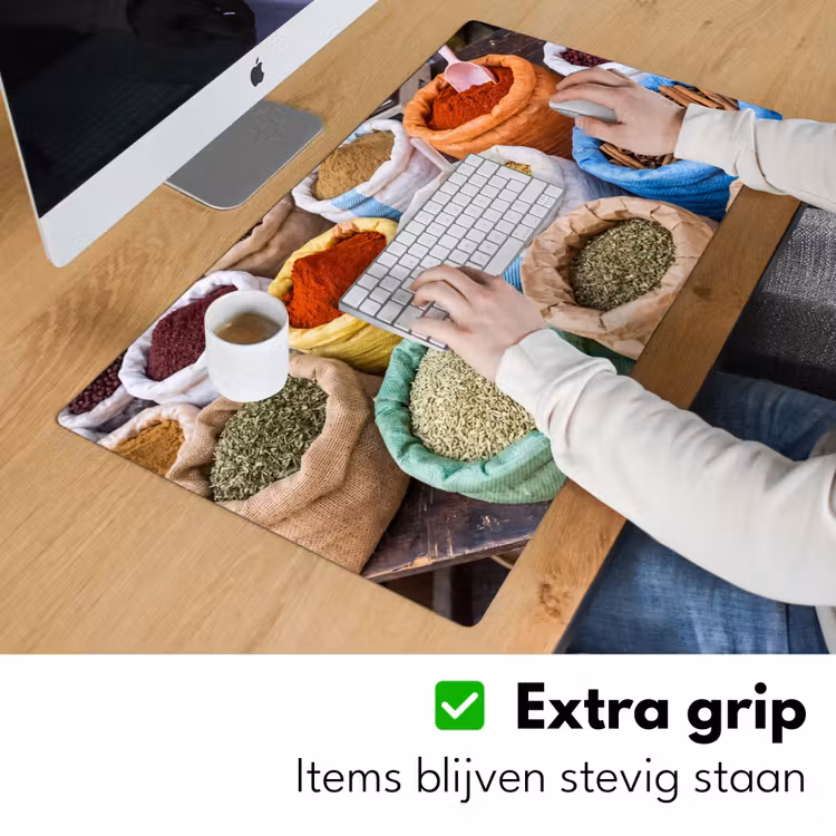 Bureau onderlegger - Kruiden - Zakken - Markt - Kruiden - Zakken - Markt Muismat XXL klein