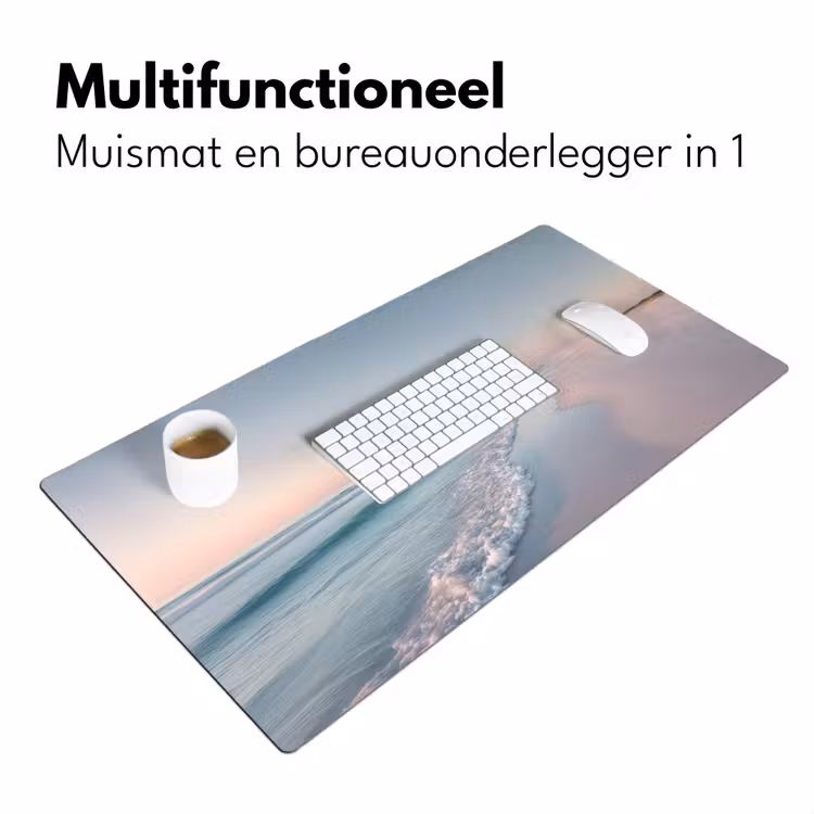 Kustlijn - Pastel - water Muismat XXL klein -sfeer4