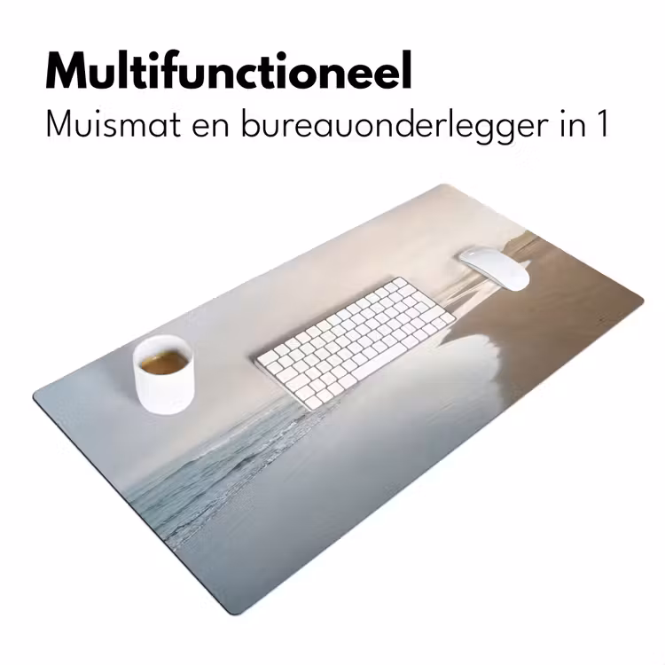 Kustlijn - Strand - Oceaan Muismat XXL klein -sfeer4