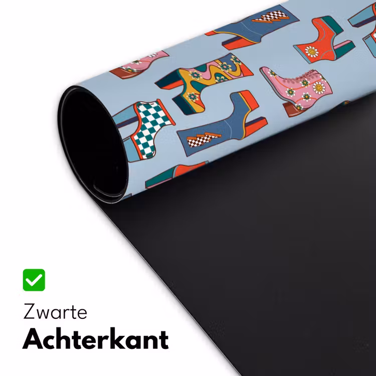 Laarzen - Patroon - Disco Muismat XXL klein 681 -sfeer2