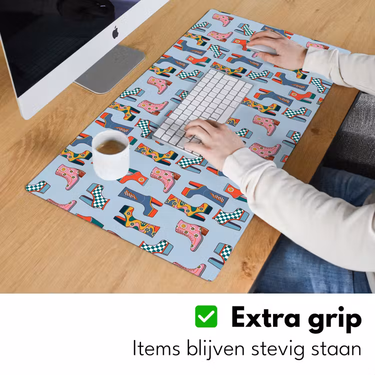 Laarzen - Patroon - Disco Muismat XXL klein 681 -sfeer3