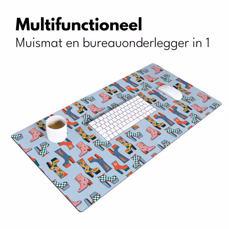 Laarzen - Patroon - Disco Muismat XXL klein 681 -sfeer4