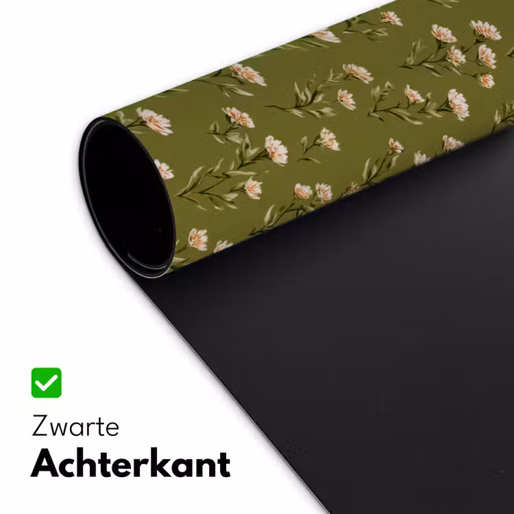 Landelijk - Bloemen -  Groen Muismat XXL klein 681 -sfeer2