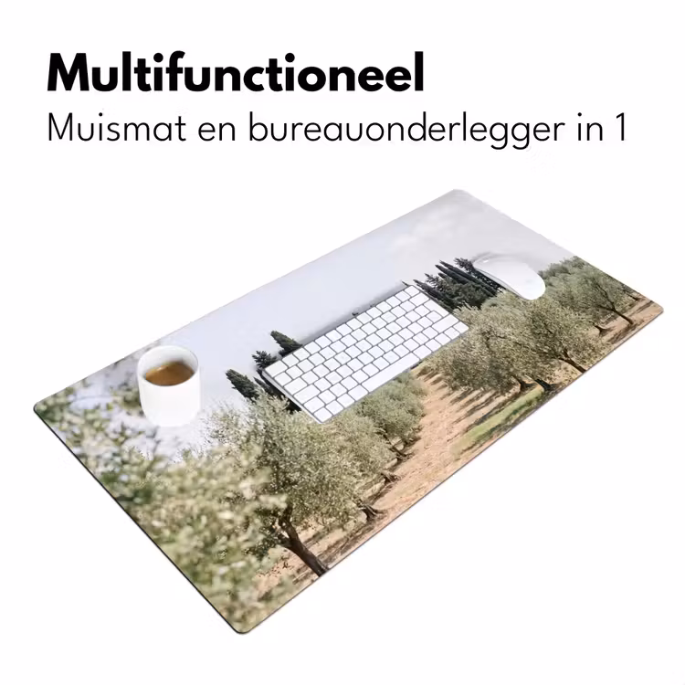 Bureau onderlegger - Landhuis - olijfboom - gaard - Landhuis - olijfboom - gaard Muismat XXL klein