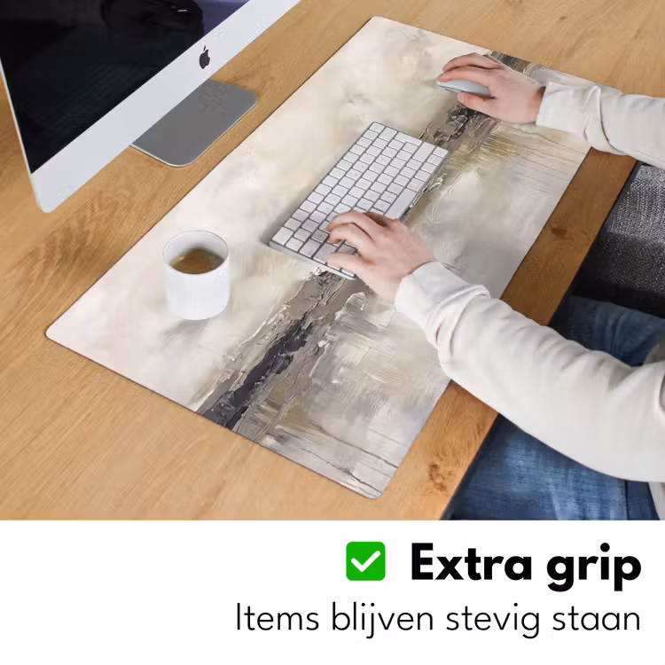 Landschap - Horizon - Natuur - Abstract - Neutraal Muismat XXL klein -sfeer3