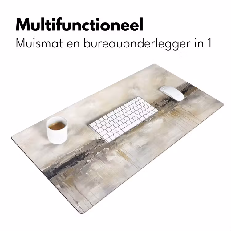 Landschap - Horizon - Natuur - Abstract - Neutraal Muismat XXL klein -sfeer4