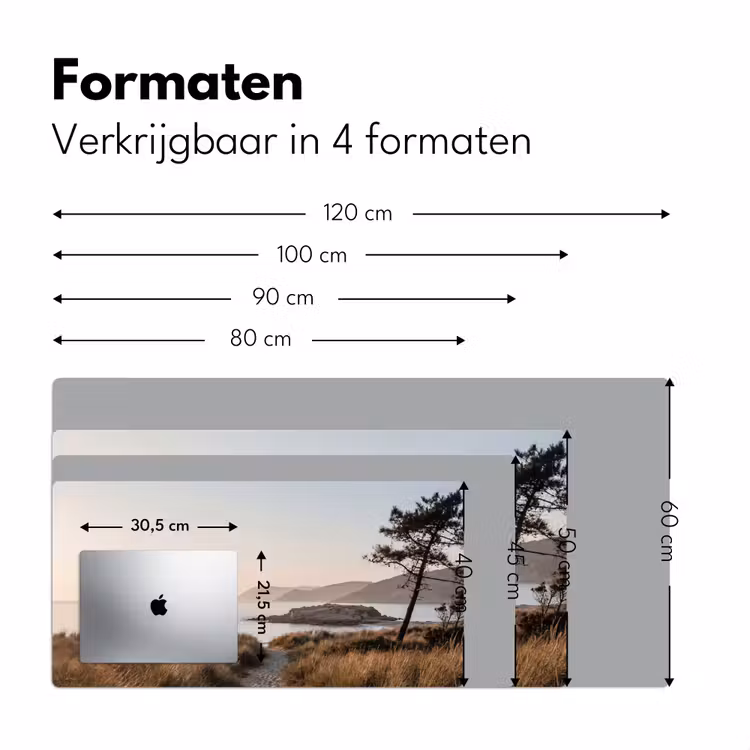 Landschap - Kust - Duinen Muismat XXL klein -sfeer5