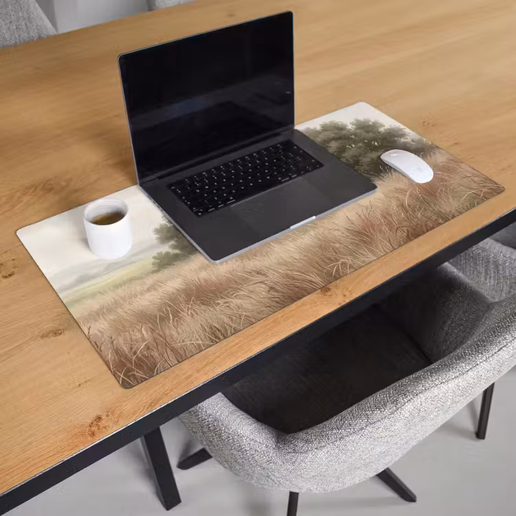 Landschap - Minimalistisch - Beige Muismat XXL klein -sfeer1