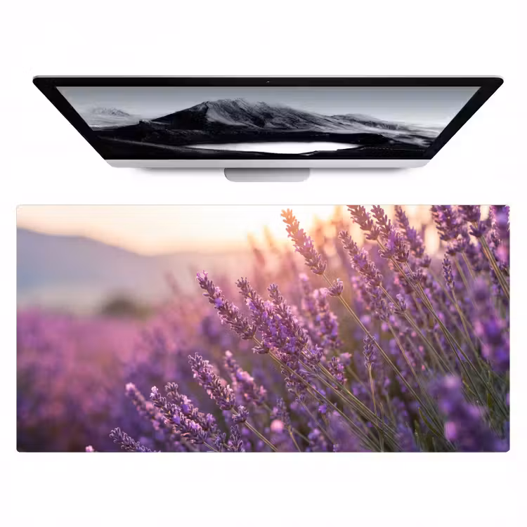 Lavendel - Paars - Zonlicht Muismat XXL klein -zzz3d