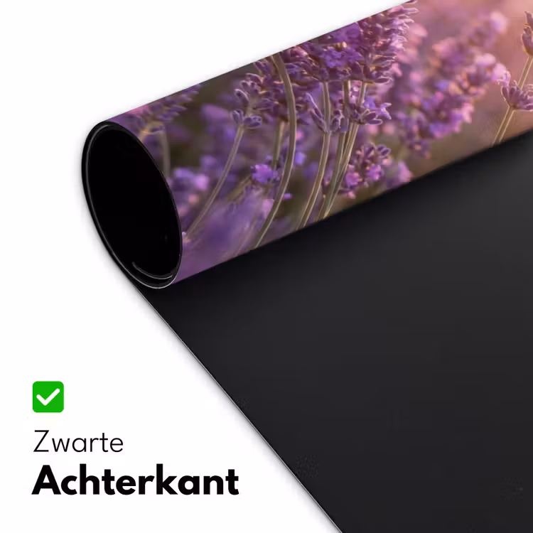 Lavendel - Paars - Zonlicht Muismat XXL klein -sfeer2