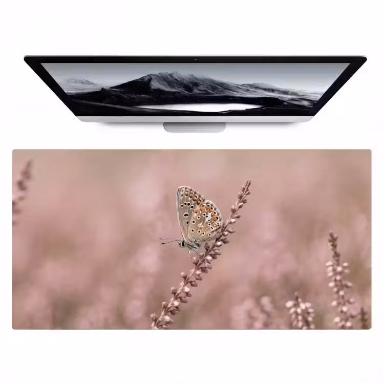 Lavendel - Vlinder - Paars Muismat XXL klein -zzz3d